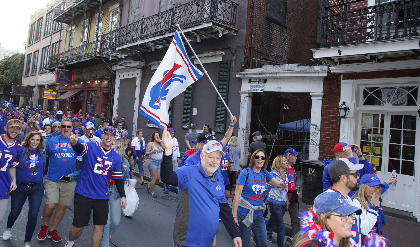 Buffalo Bills packers of NOLA Takeover Parade